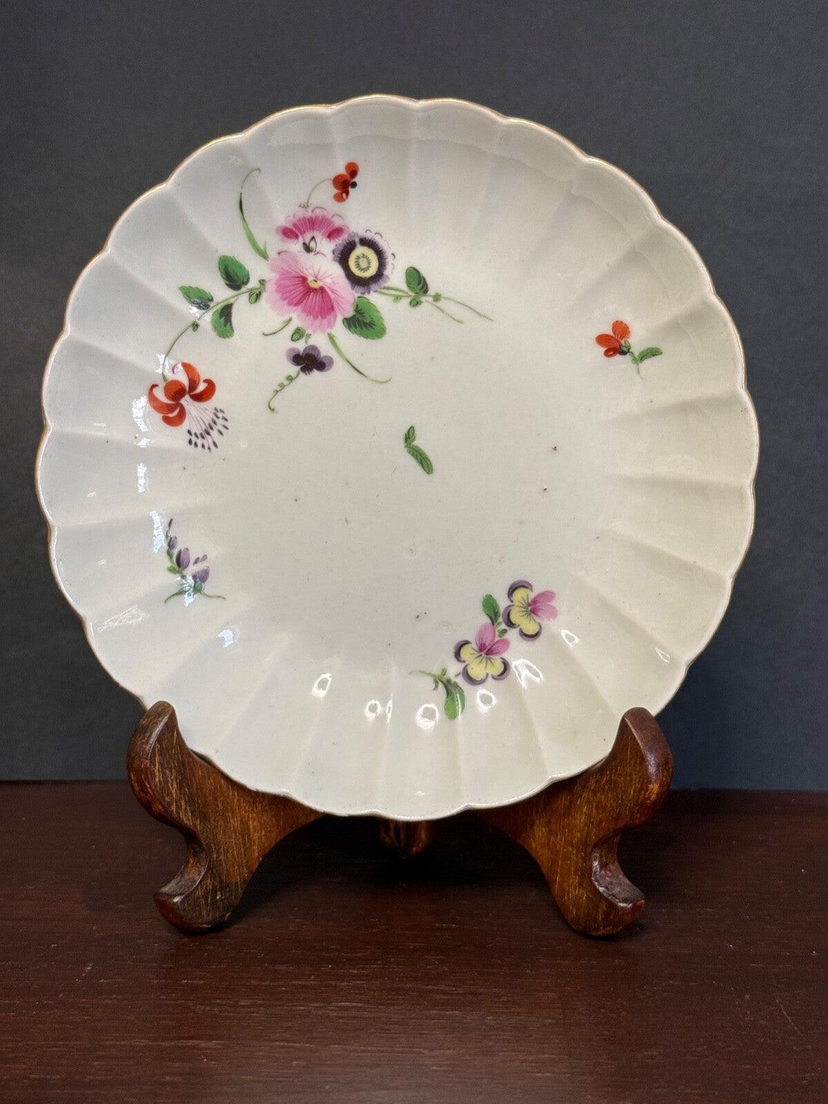 Antique 18th Century Dr Wall First Period Worcester Cup Saucer